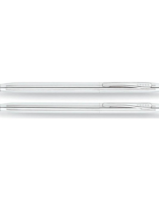 Cross Classic Century® Lustrous Chrome Pen and Pencil Set - 350105
