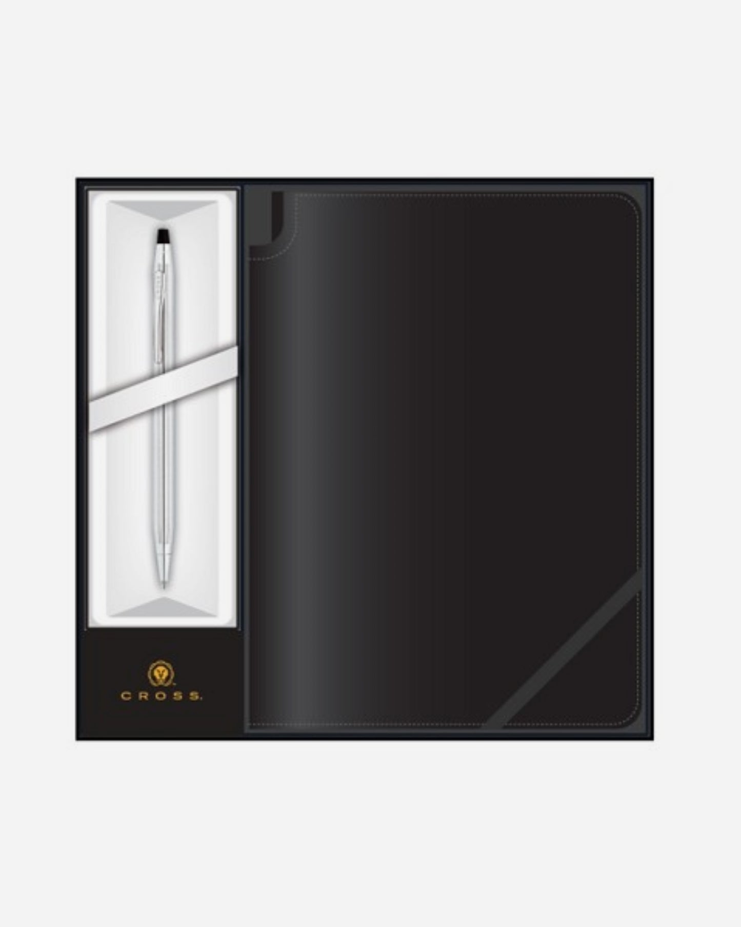 Cross Classic Century Chrome Ballpoint Pen Gift Set with Black Journal Gift Set