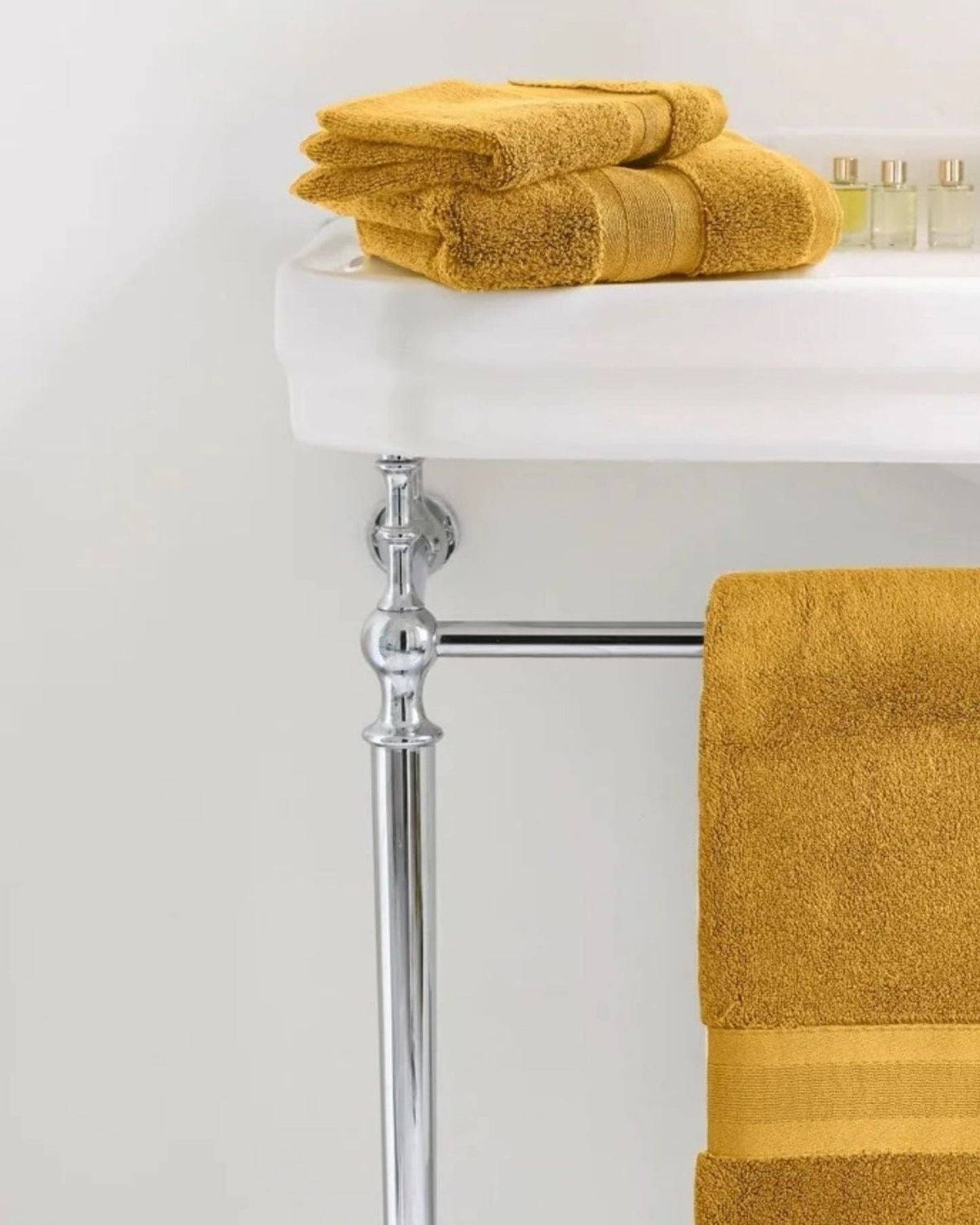 Jasper Conran "Zero Twist Cotton" Bath Towels Collection in Ochre