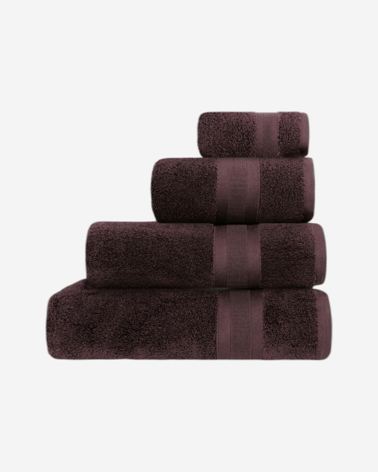 Jasper Conran "Zero Twist Cotton" Bath Towels Collection in Chocolate