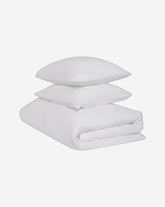 Jasper Conran "Double Weave" Duvet Cover Set in White