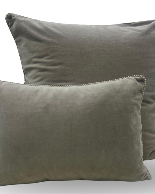 Christy "Arles" Decorative Filled Cushion in Sand (Silver)