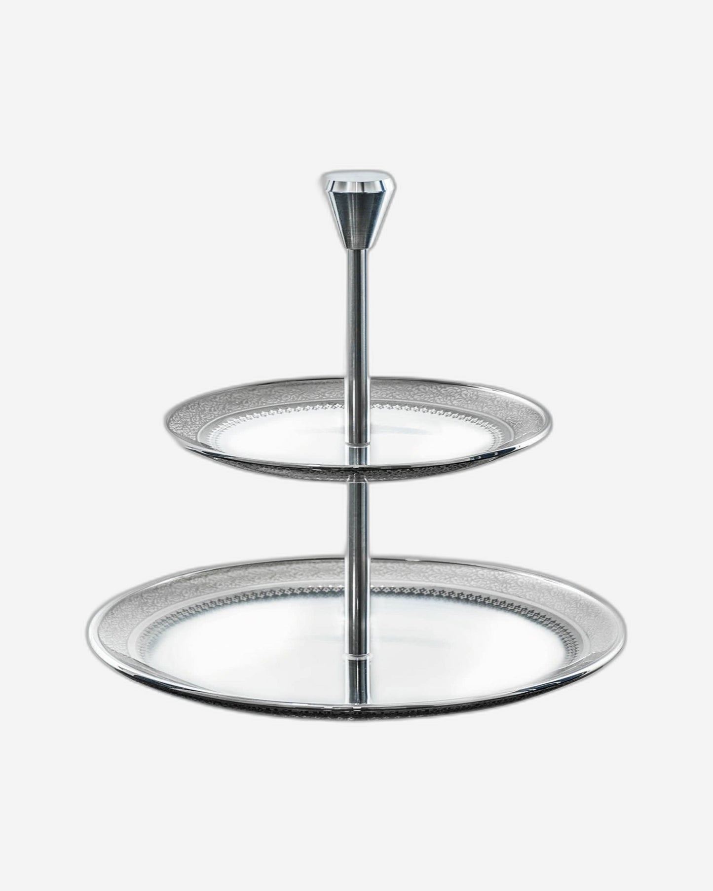 Dimlaj Cordoba 2 Tiered Tray (Platinum)