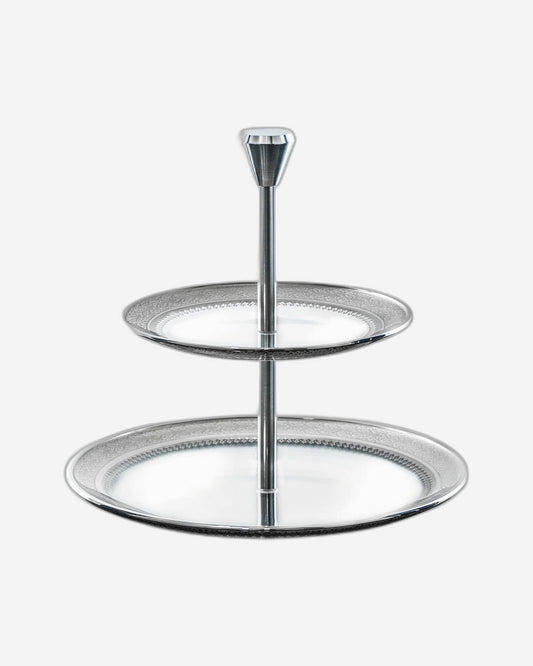 Dimlaj Cordoba 2 Tiered Tray (Platinum)