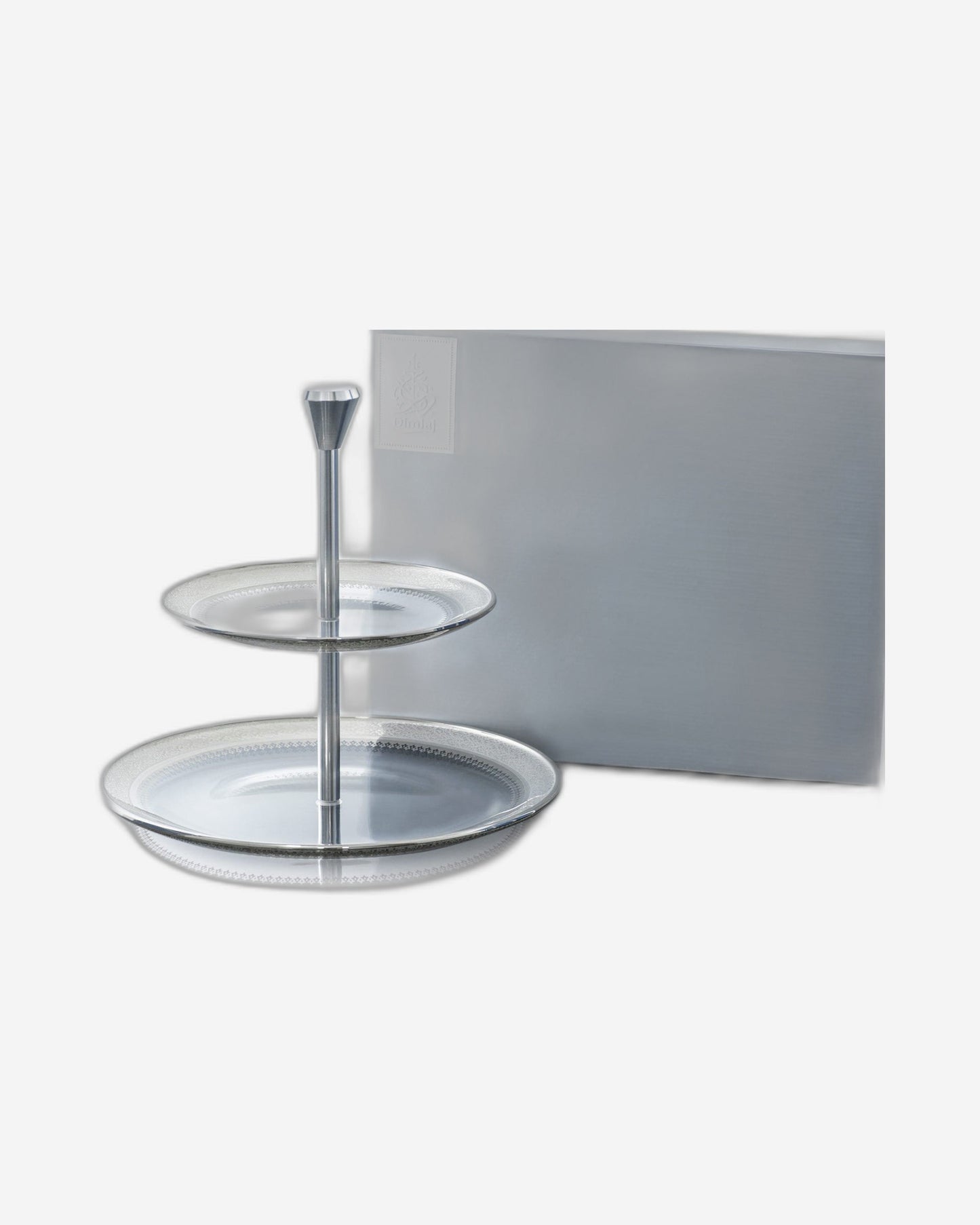 Dimlaj Cordoba 2 Tiered Tray (Platinum)