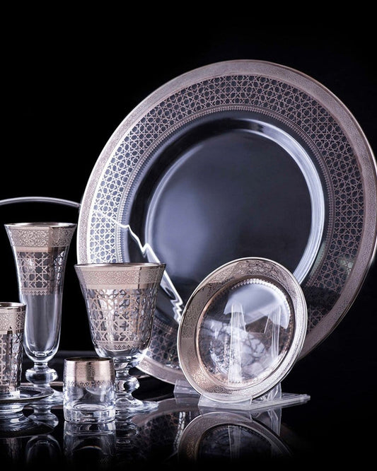 Dimlaj Cordoba Large Charger Plate (Platinum)