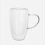 Cuisine Art Borosilicate Double Wall Glass Handle Set 450ml 2Pc