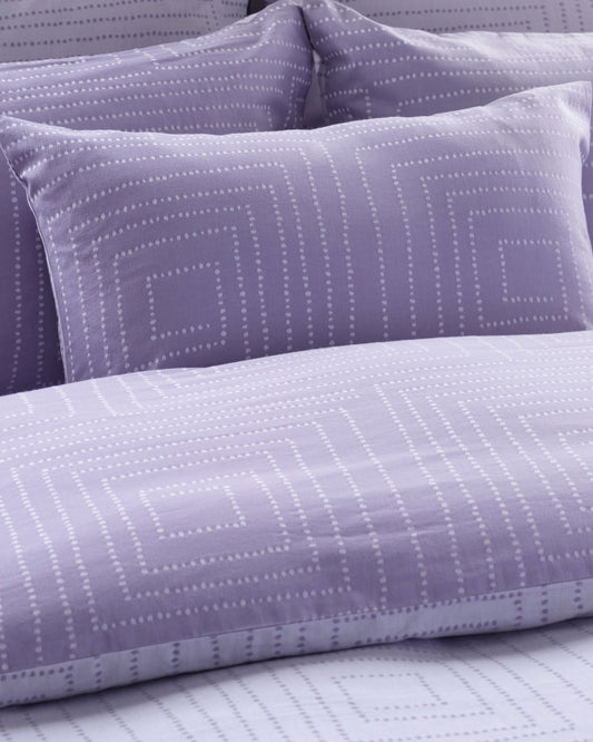 Jasper Conran "Dot to Dot" Jacquard Duvet Cover Set in Lavender