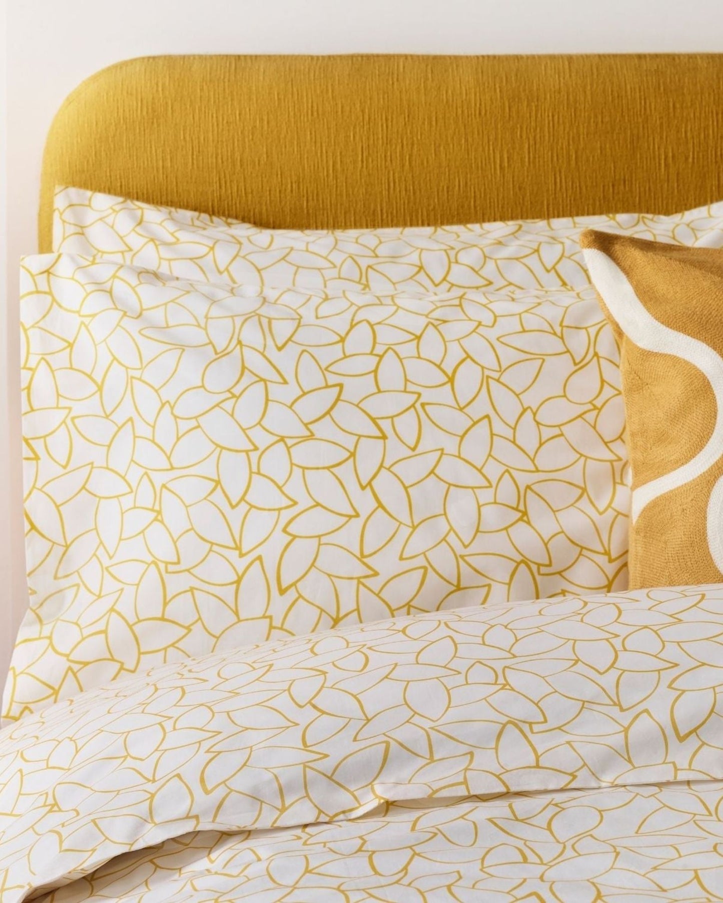 Jasper Conran "Mini Leaves" Duvet Cover Set in Bamboo
