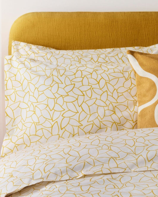 Jasper Conran "Mini Leaves" Duvet Cover Set in Bamboo