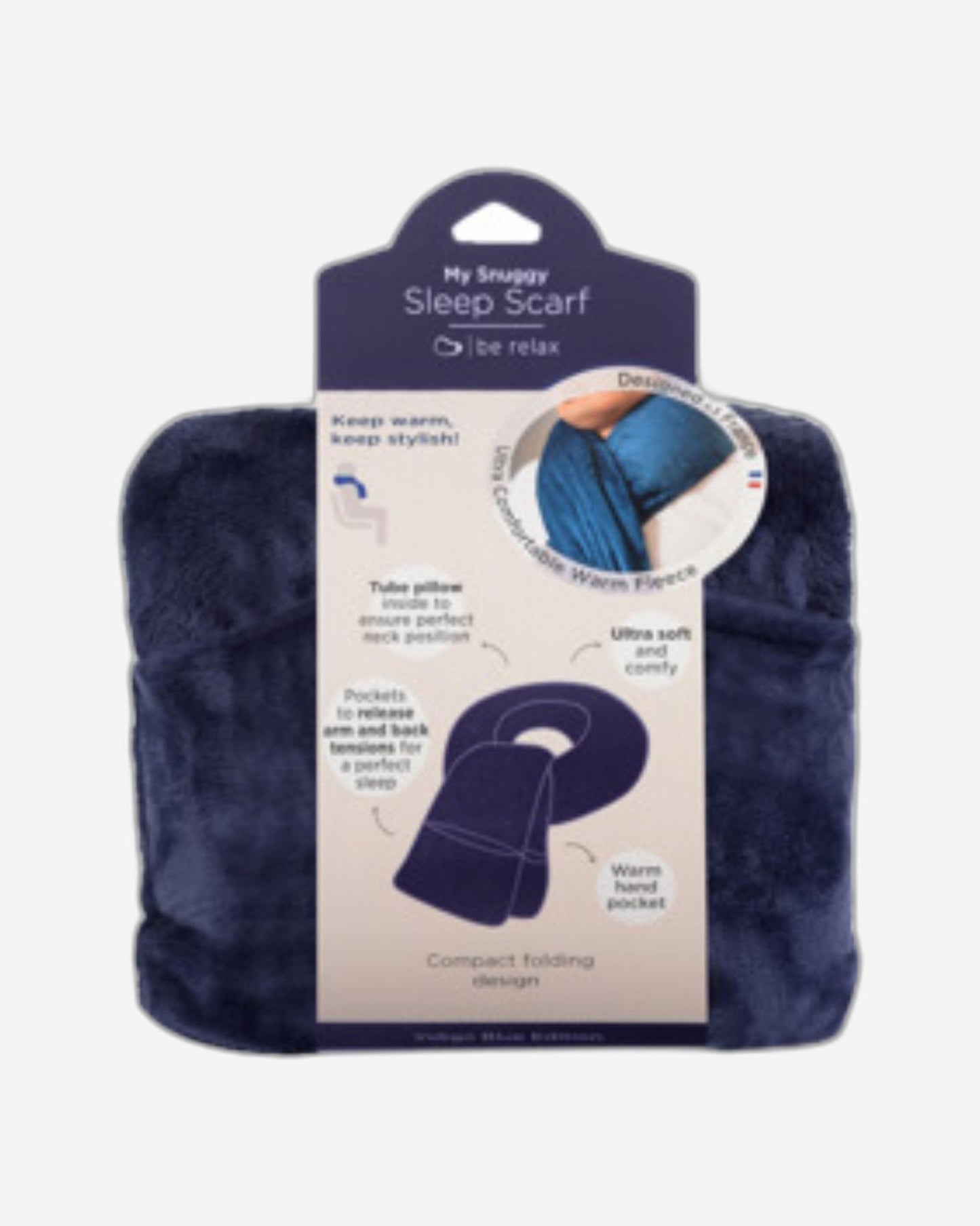 Be Relax My Snuggy Sleep Scarf - Navy