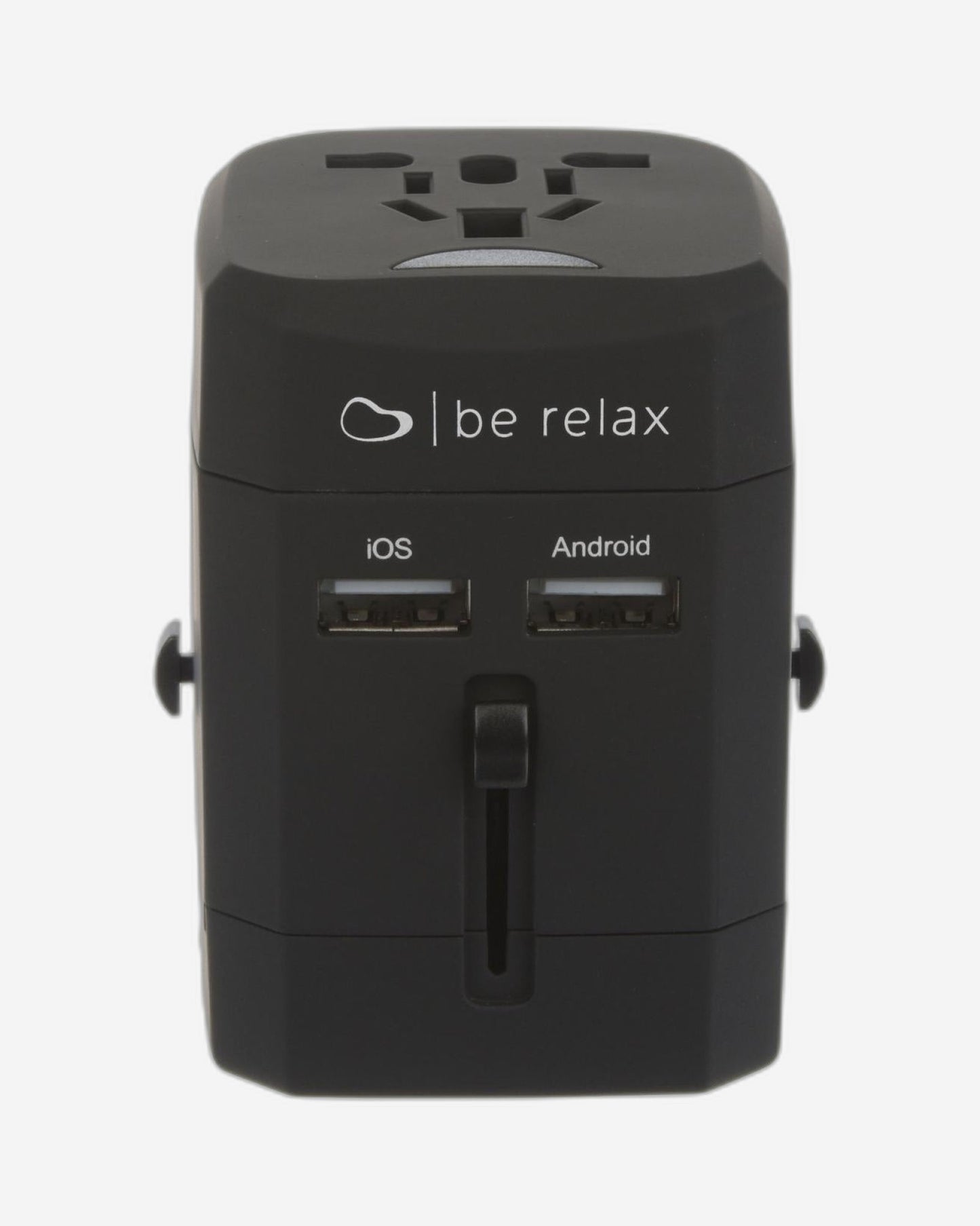 Be Relax Worldwide Travel Adapter - Black