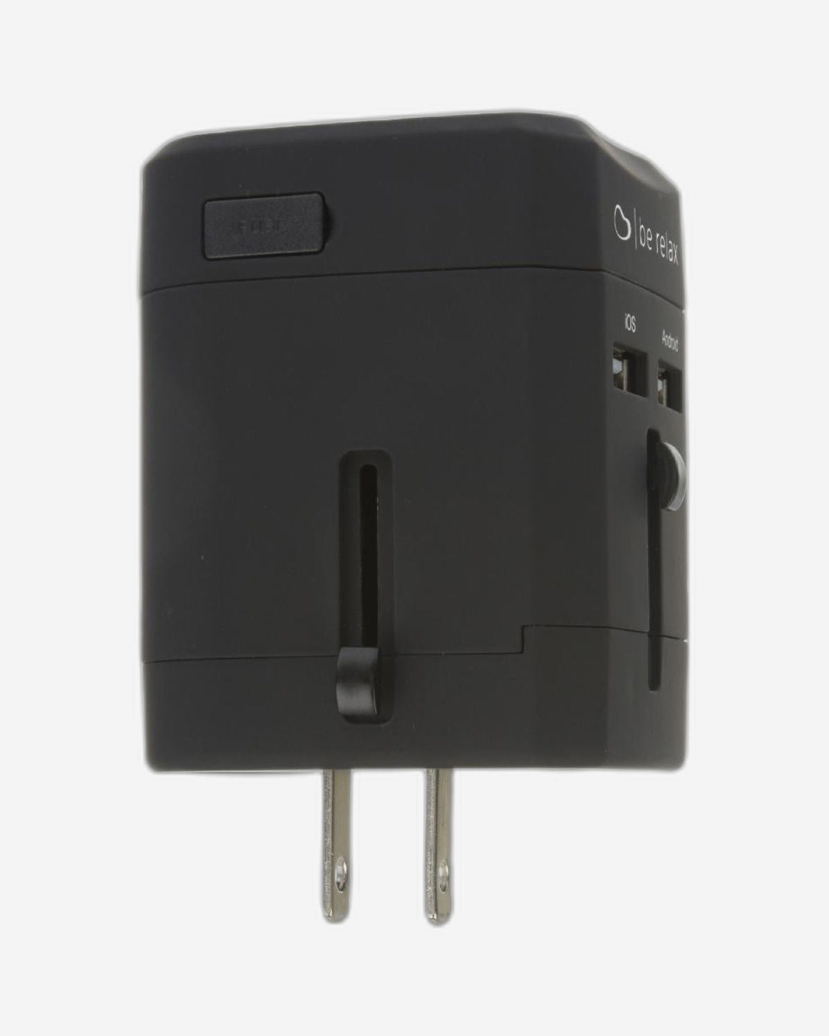 Be Relax Worldwide Travel Adapter - Black