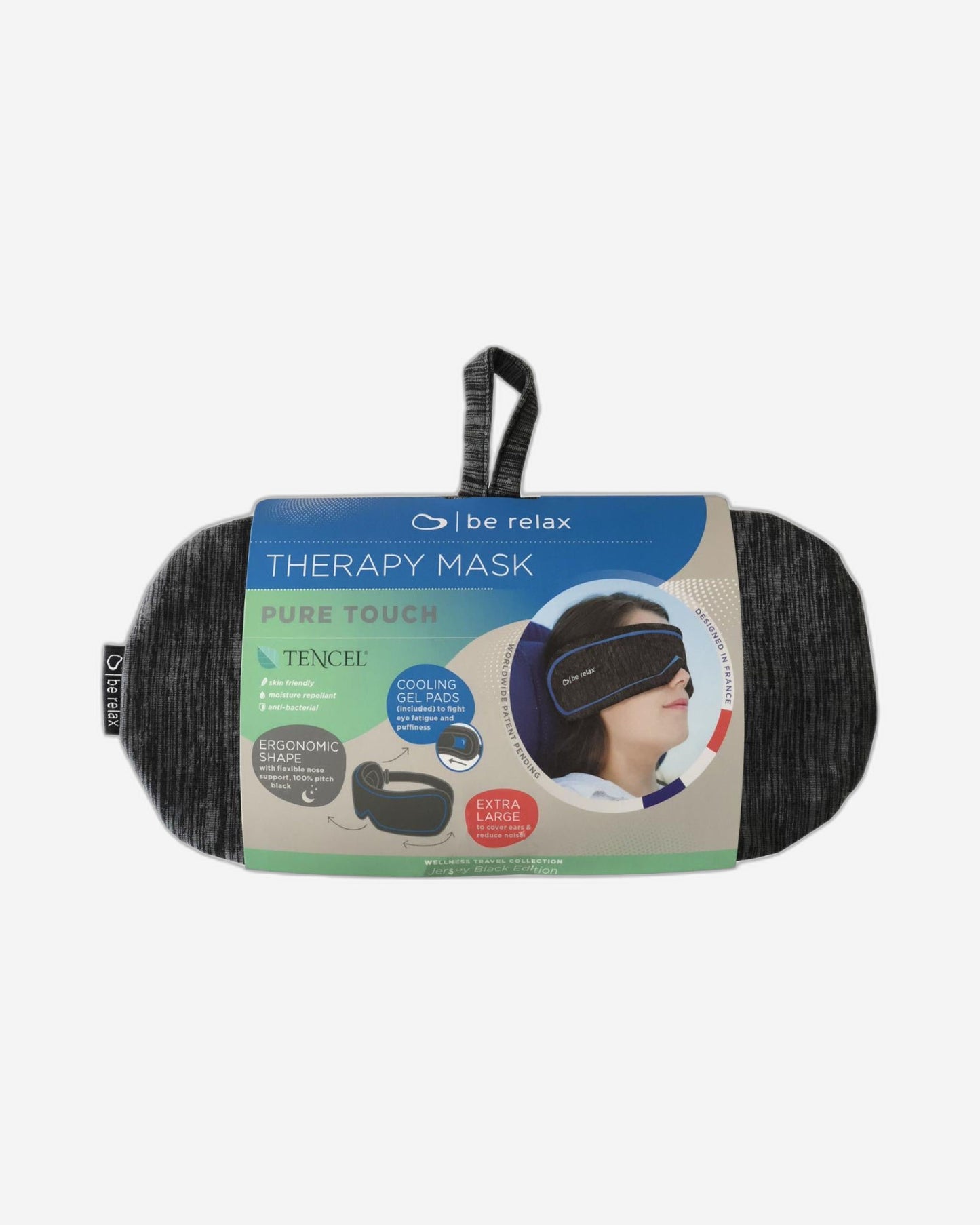 Be Relax Sleep Therapy Wellness Mask -  Black