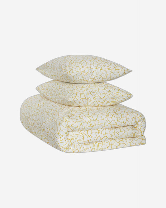 Jasper Conran "Mini Leaves" Duvet Cover Set in Bamboo