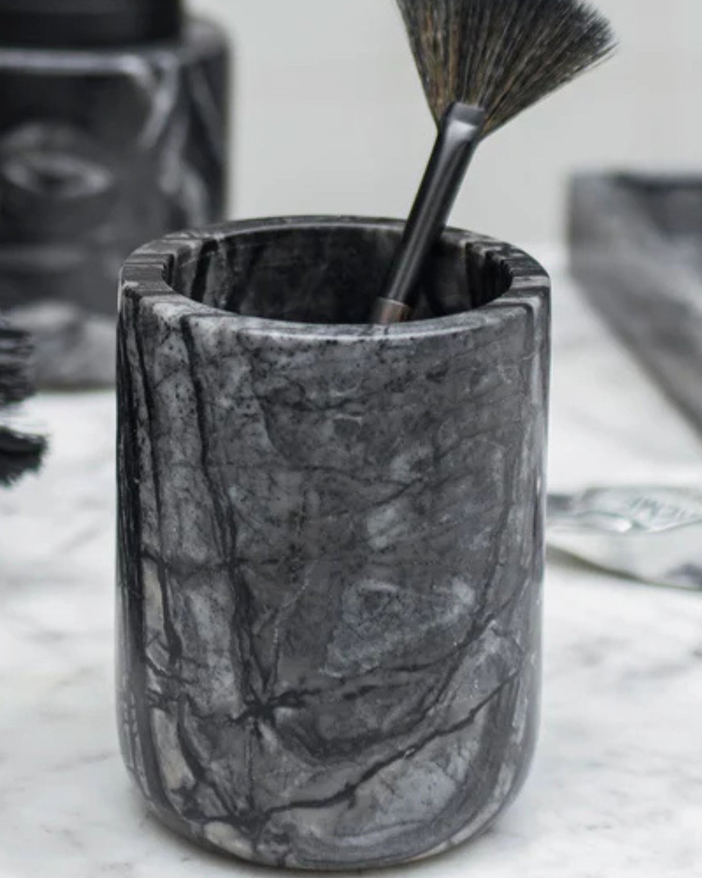 Mette Ditmer "Marble" Bathroom Accessories in Black