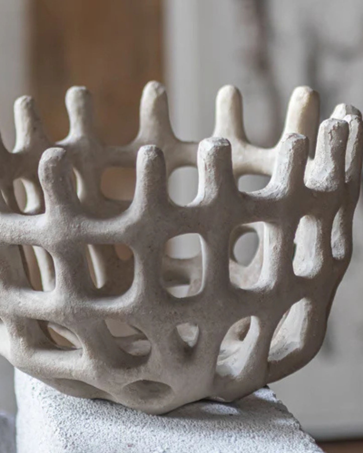 Mette Ditmer "Braided Bowl" Art Piece in Sand
