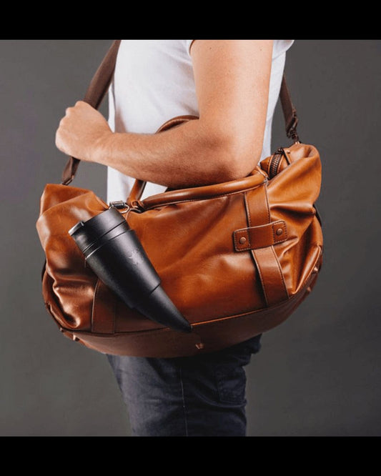 Goat Story Mug Black Faux Leather 470Ml