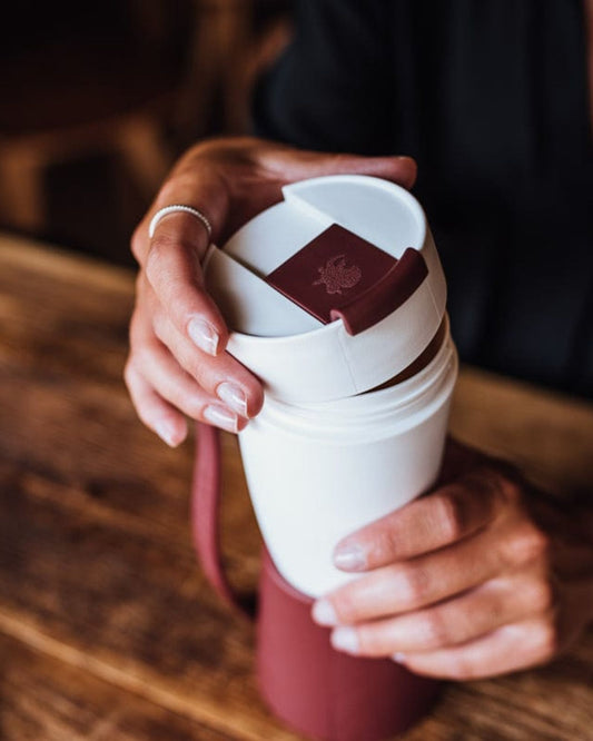 Goat Story Mug Marsala Real Leather 470Ml