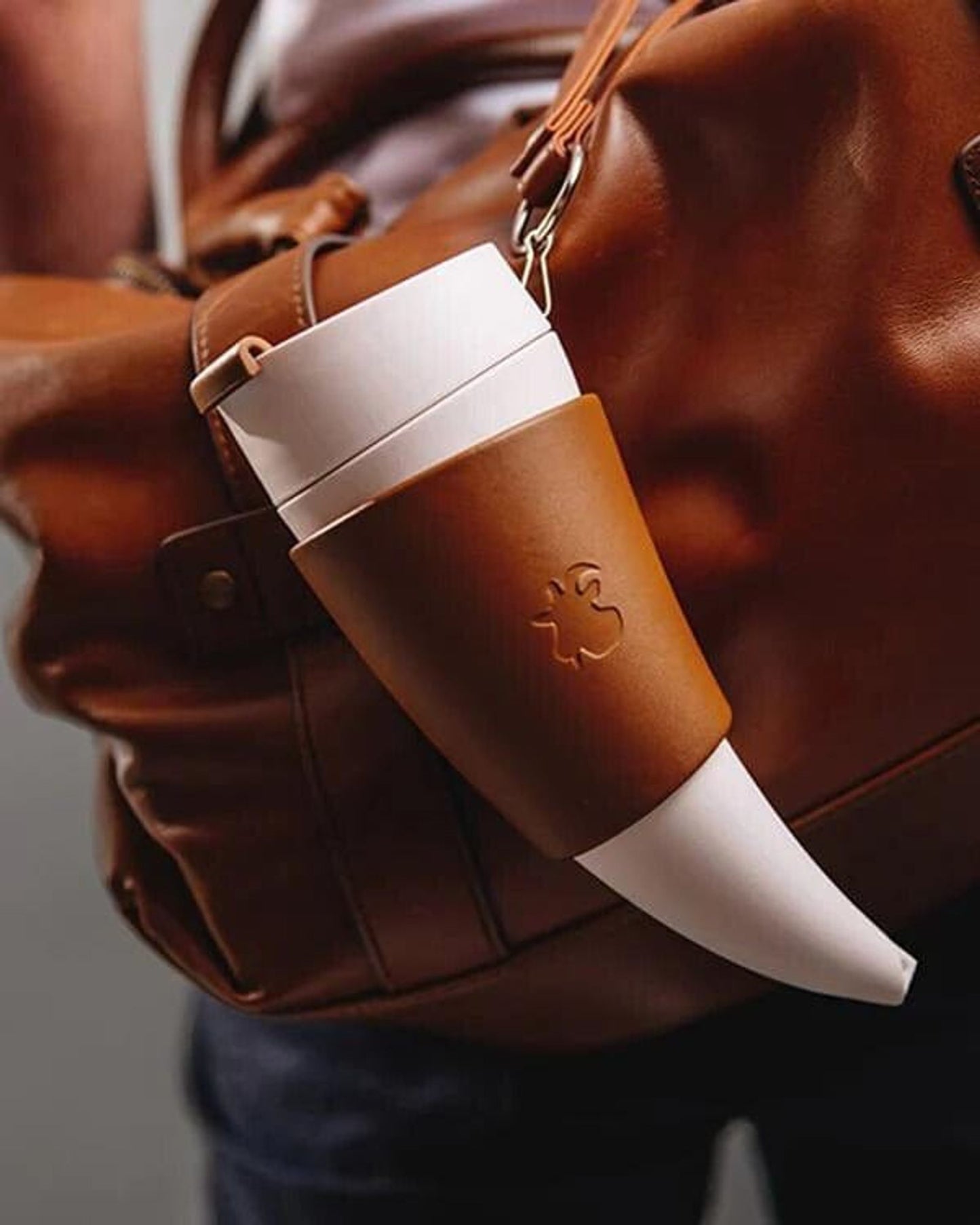 Goat Story Mug Brown Faux Leather 350Ml