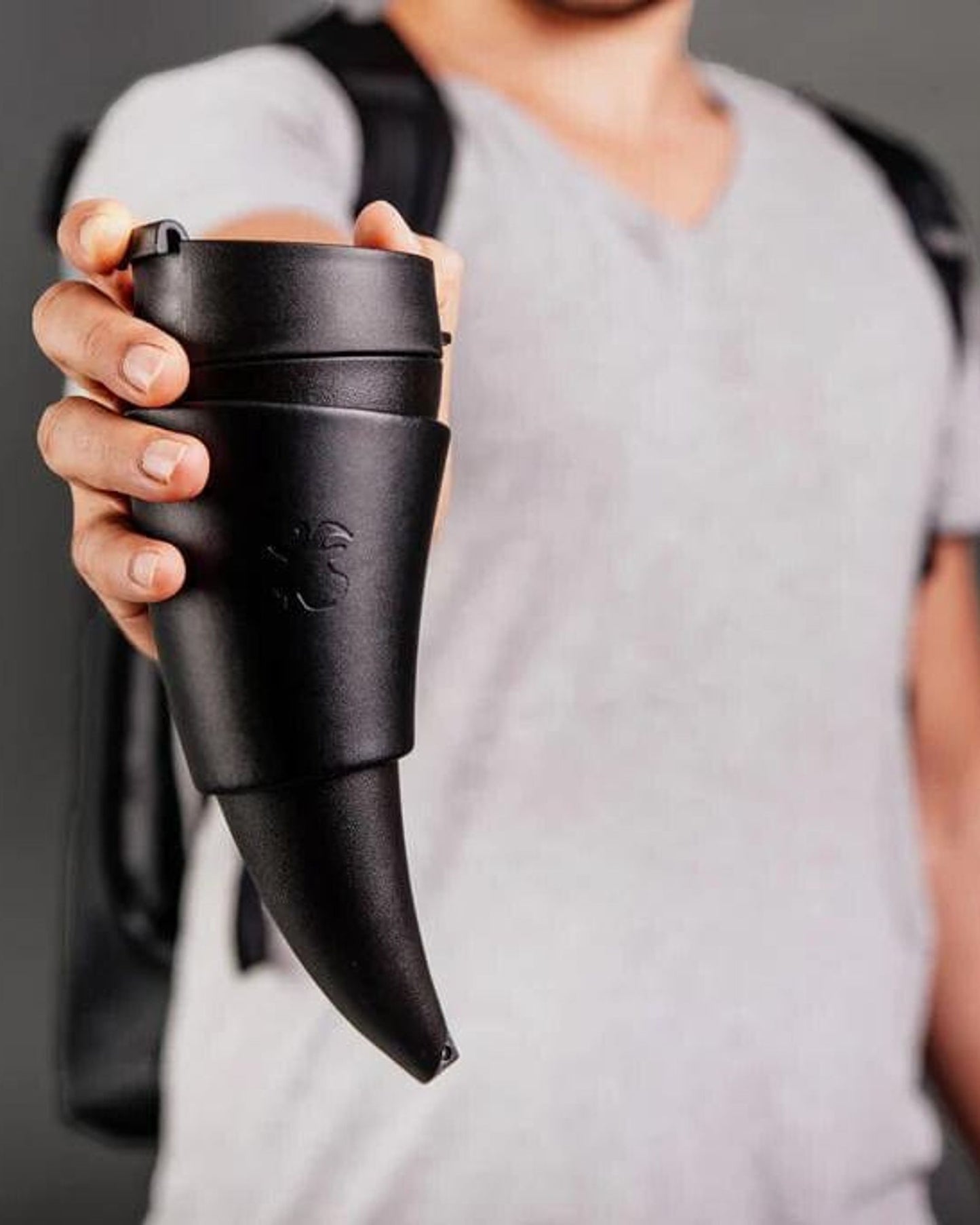 Goat Story Mug Black Faux Leather 350Ml