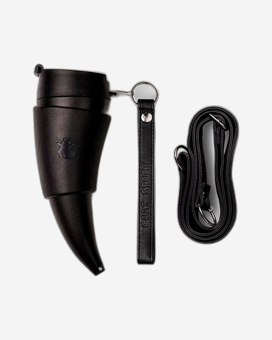 Goat Story Mug Black Real Leather 350Ml