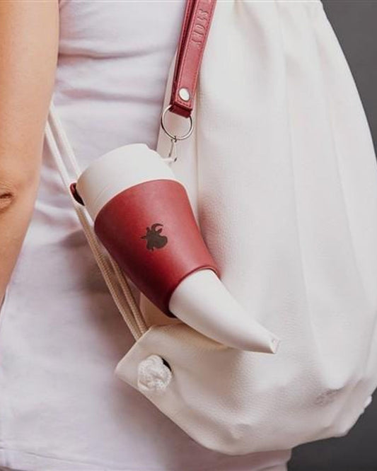 Goat Story Mug Marsala Real Leather 350Ml