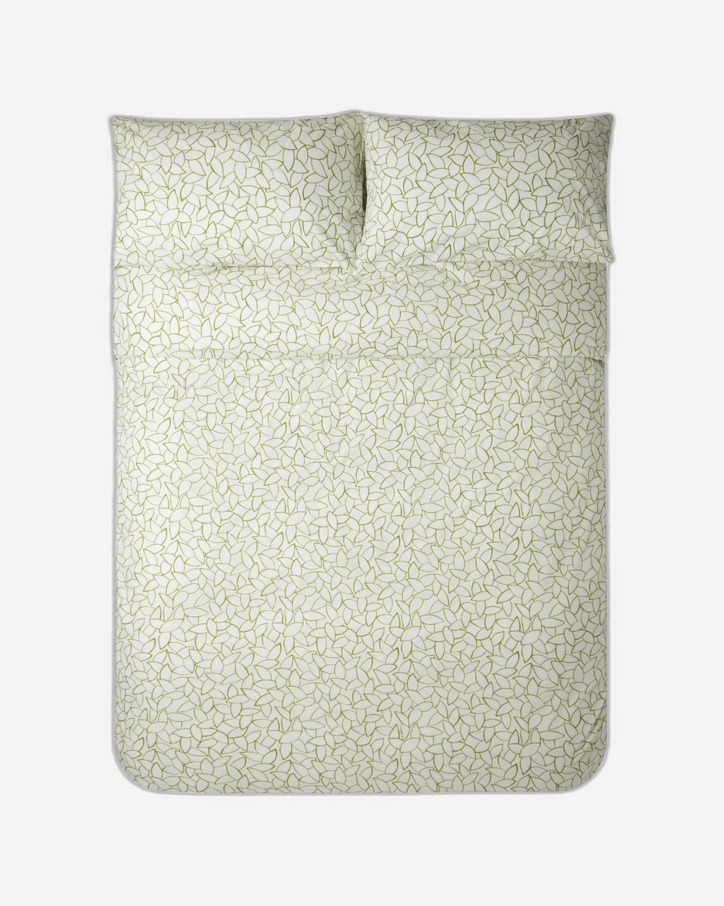 Jasper Conran "Mini Leaves" Duvet Cover Set in Spinach (Green)