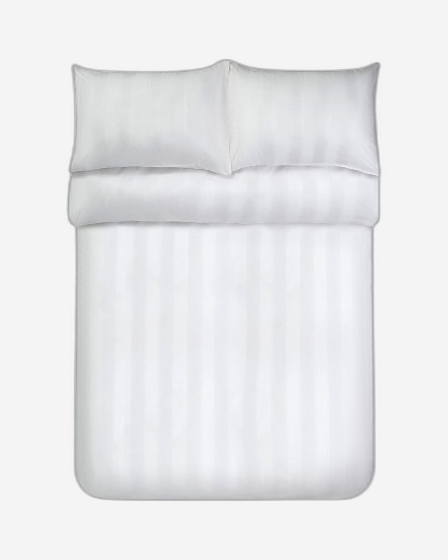 Jasper Conran "Satin Stripe" 500 Thread Count Duvet Cover in White