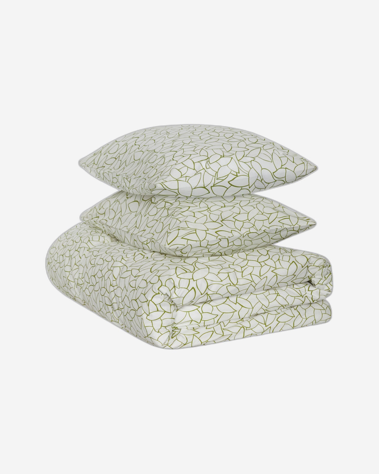 Jasper Conran "Mini Leaves" Duvet Cover Set in Spinach (Green)