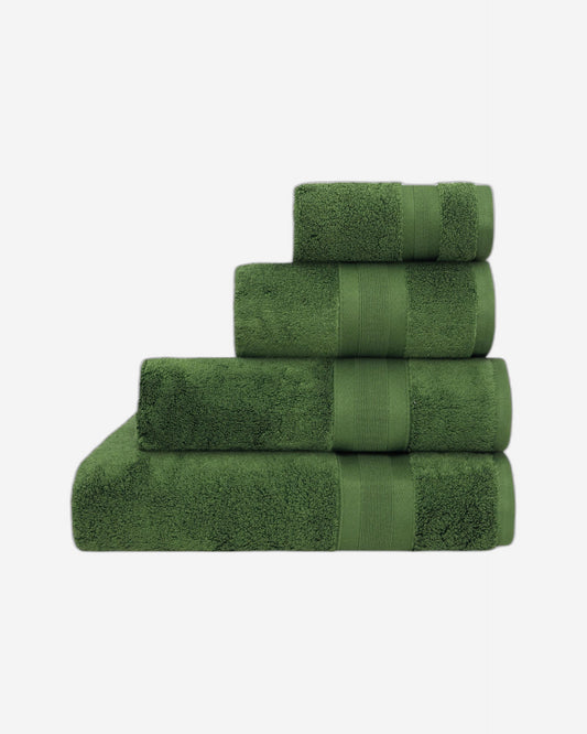 Jasper Conran "Zero Twist Cotton" Bath Towels Collection in Forest Green