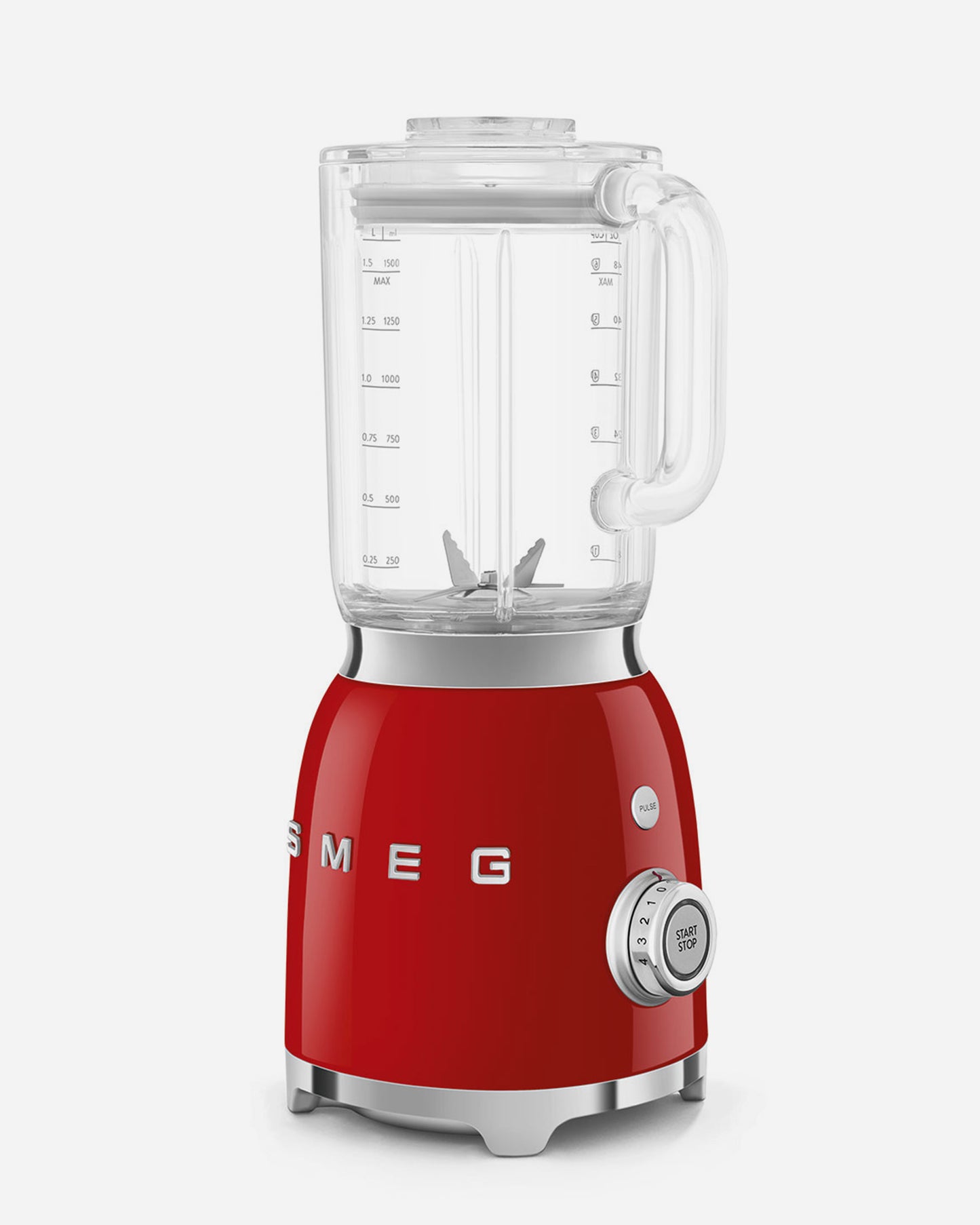 SMEG Retro Style Blender with 4 Speed Settings  Red