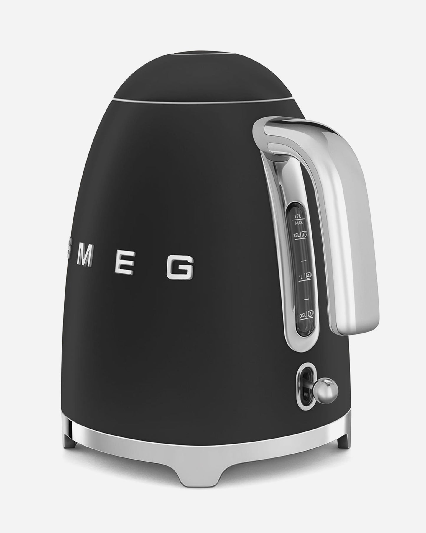SMEG 1.7L Electric Kettle with Soft Opening Lid  Matte Black