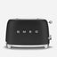 SMEG 2 Slice Toaster with Extra Wide Slots  Matte Black