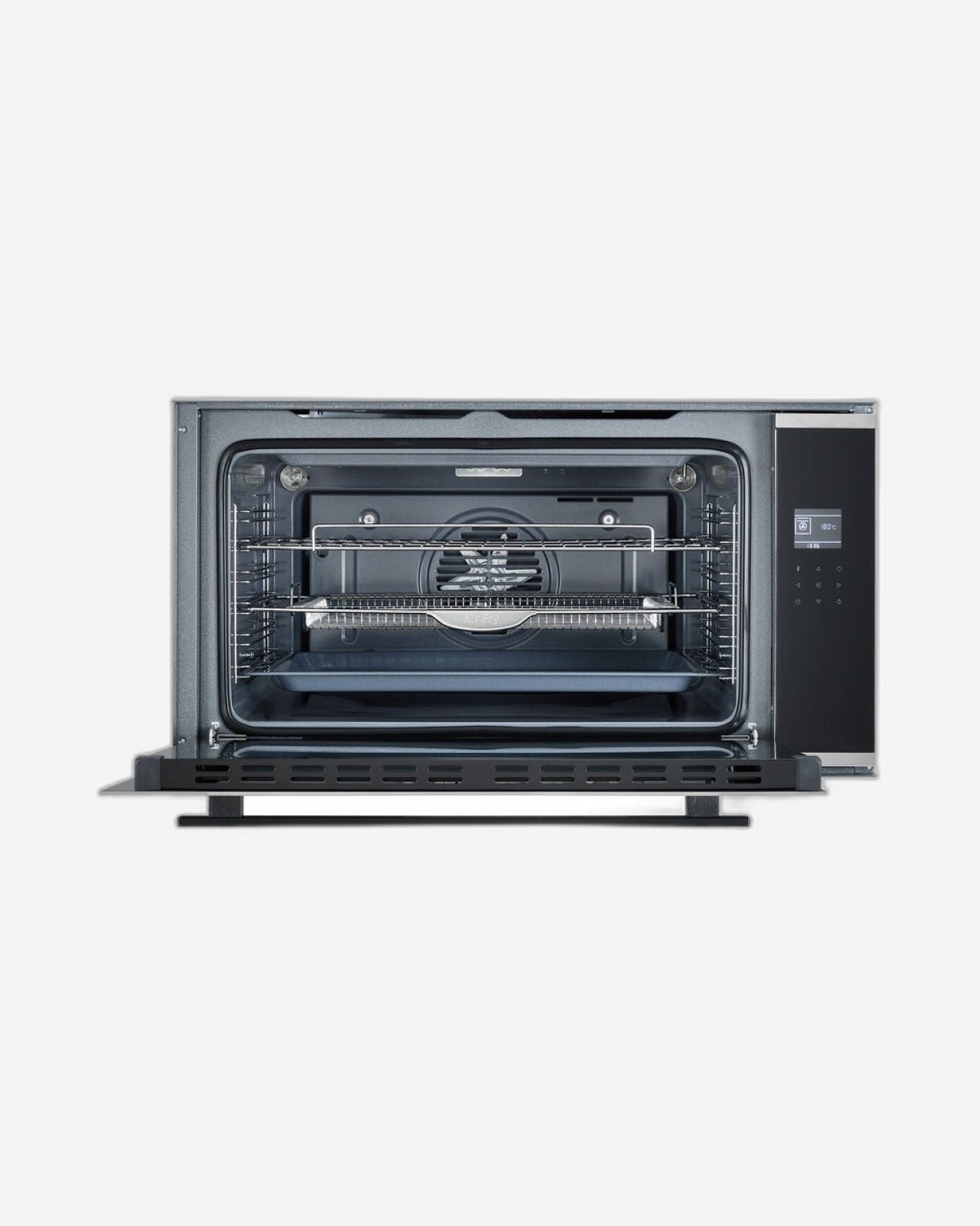 Hoover 90cm Electric Oven, 100L Capacity, Convection Fan, Top Cooling System, Inside Light, Full Touch Control, Stainless Steel Trims, Triple Layer Glass Door, Enamel Cavity - HEO-T90100-BBI