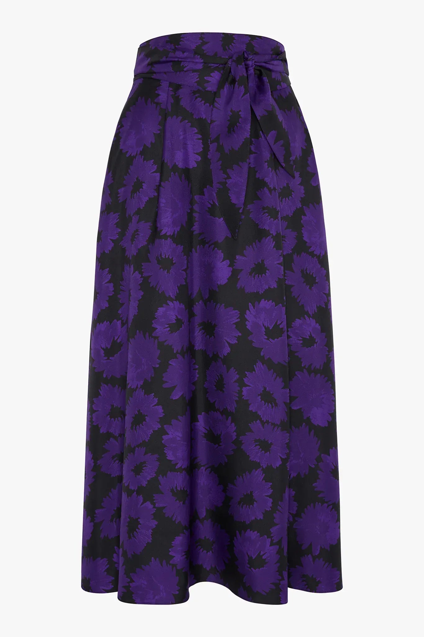 Isabella Silk Twill Printed Maxi Skirt