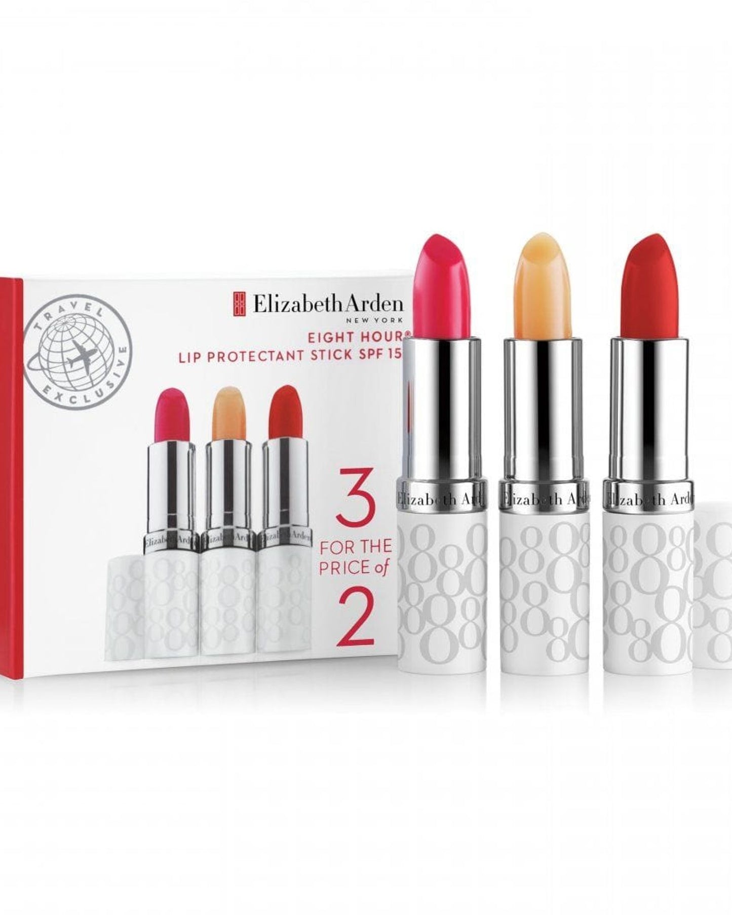 Elizabeth Arden Eight Hour Lip Protectant Stick SPF 15 3 for 2