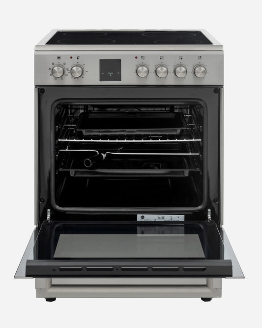 Hoover Freestanding Electric Ceramic Cooker, 60 × 60 cm, Inox – HVC-V64E-SP (ESMA Certified)