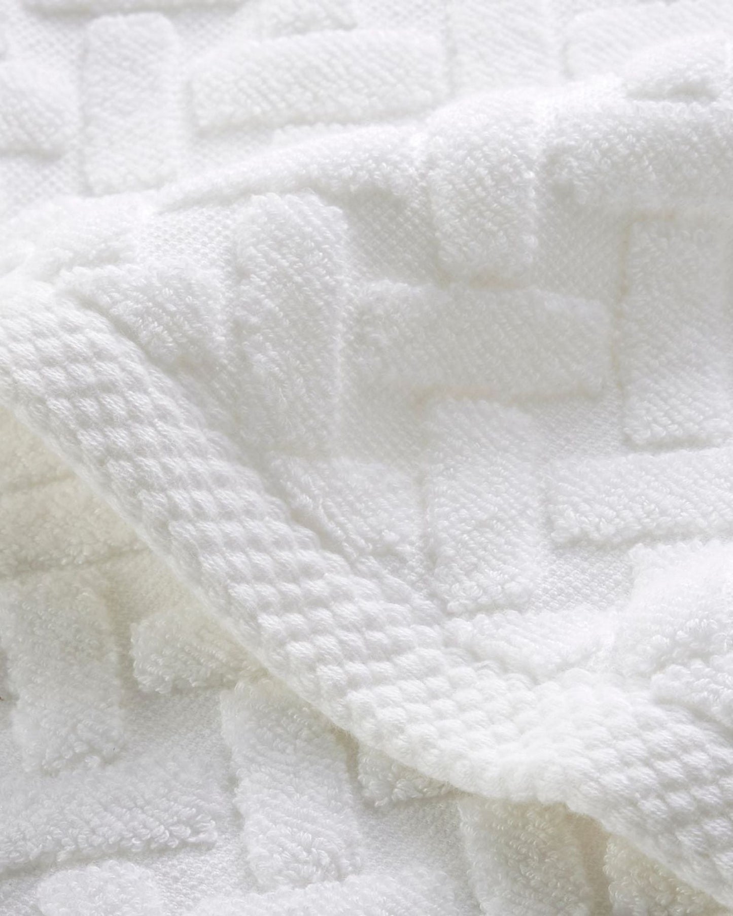 Christy "Trellis" Bath Towels & Bath Mat Collection in White