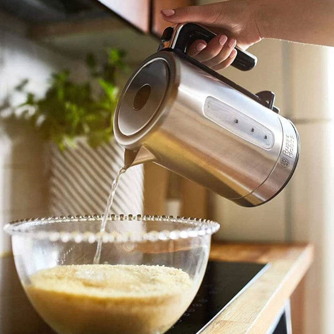 Russell Hobbs (24190) Compact Electric Kettle - 2200W, 0.8L, Auto Shut Off, Removable Filter, Illuminating, Stainless Steel - Up To 3-Year Warranty