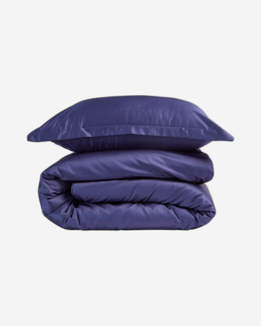 Christy "400 TC Sateen" Plain Dyed Sheets in Colour Navy