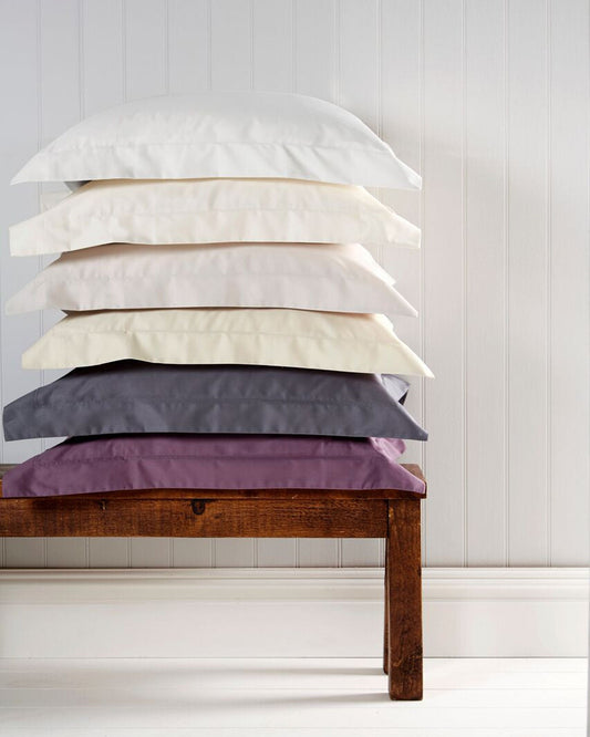 Christy "400 TC Sateen" Plain Dyed Sheets in Colour Damson