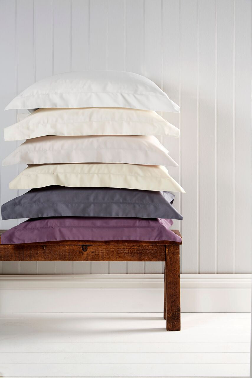Christy "400 TC Sateen" Plain Dyed Sheets in Colour Damson