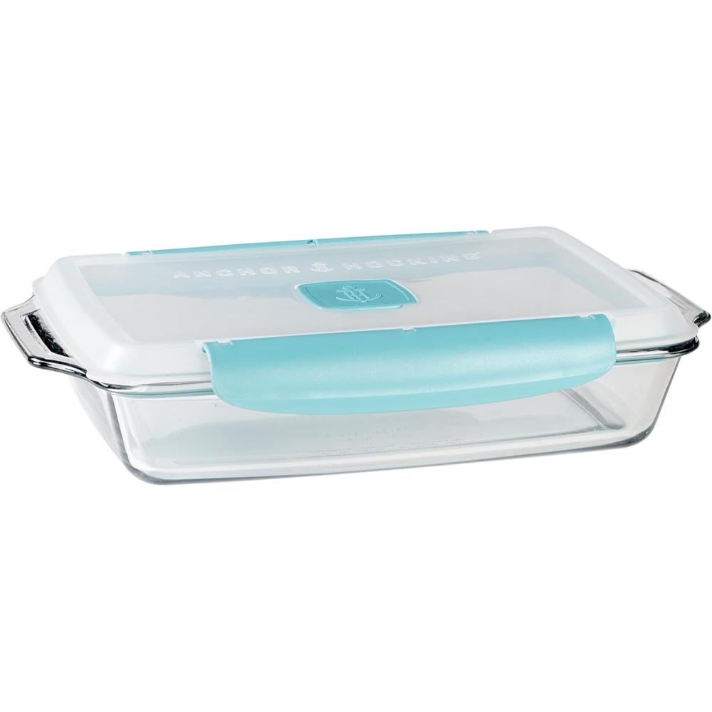 Anchor Hocking, Baking Dish with TrueLock Locking Lid-(14016), 3.0Ltr, Rectangle