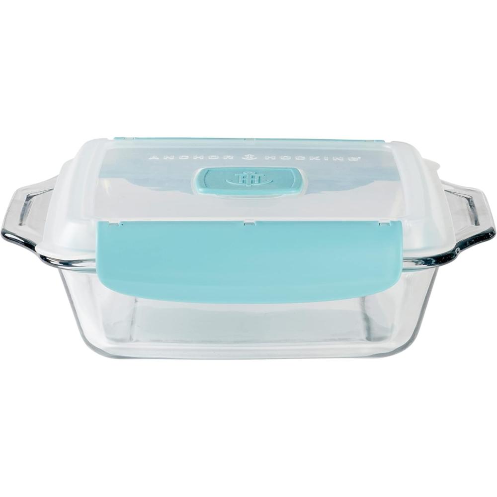 Anchor Hocking, Square Baking Dish with TrueLock Locking Lid-(14017), 2.0Ltr