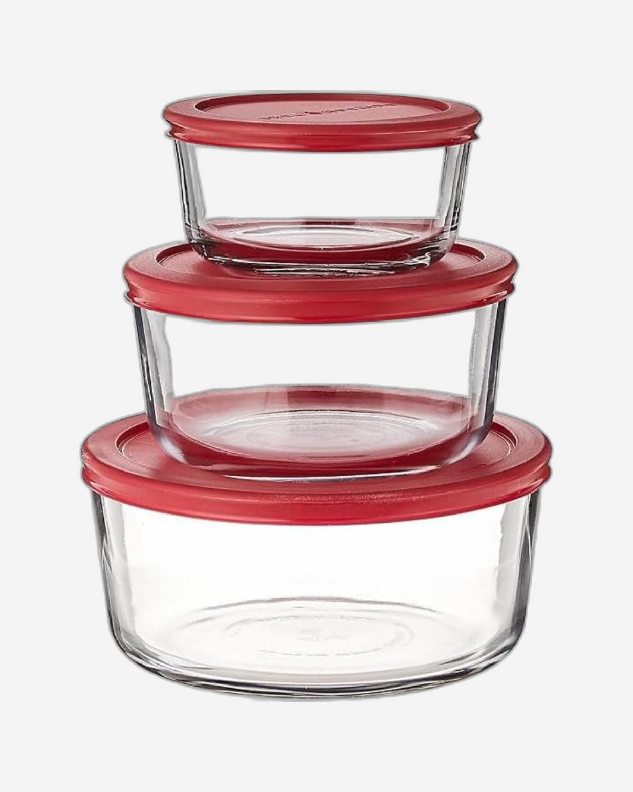 Anchor Hocking Storage Set 6Pc Glass
