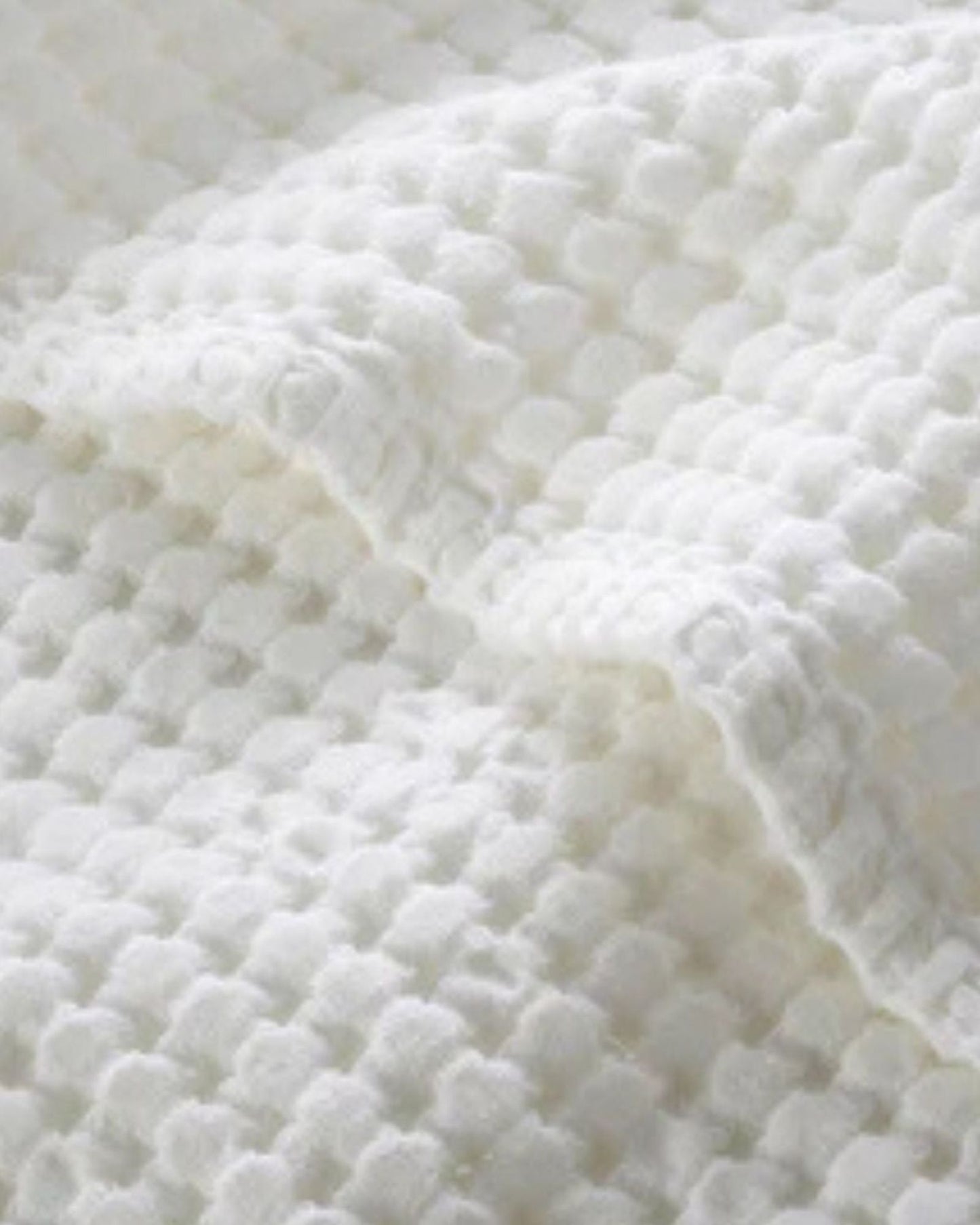 Christy Waffle Bath Towels White