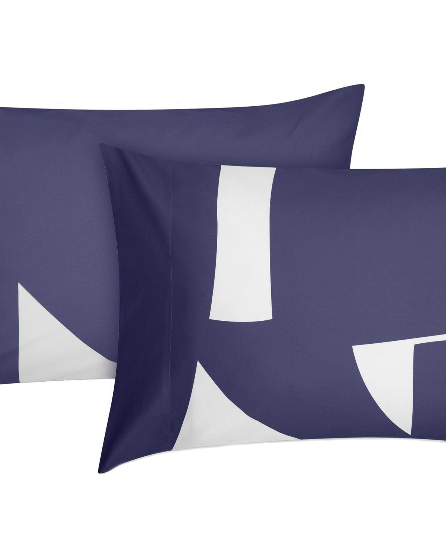 Jasper Conran "Graphic Print" 300TC Duvet Cover Set in Mid Blue