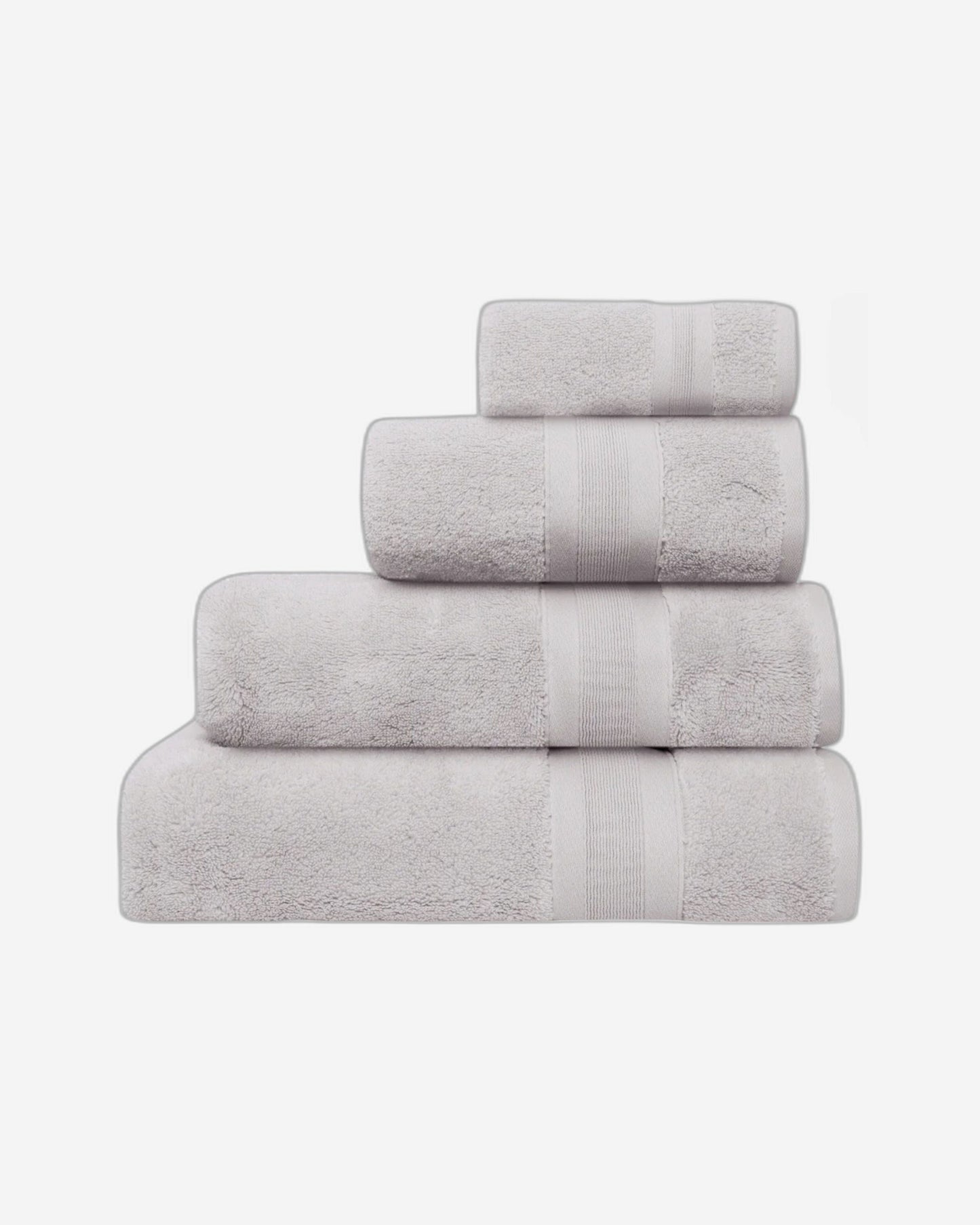 Jasper Conran "Zero Twist Cotton" Bath Towels Collection in Pearl Grey