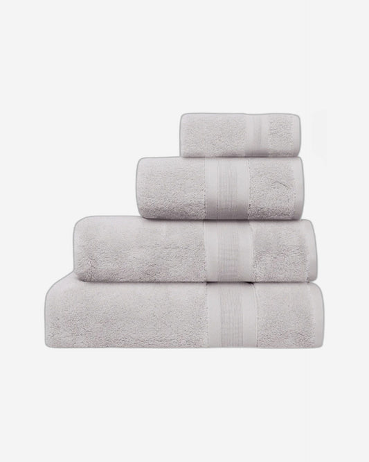 Jasper Conran "Zero Twist Cotton" Bath Towels Collection in Pearl Grey